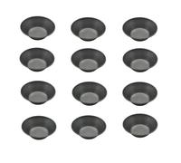 Egg Tart Molds Carbon Steel - Nonstick Pastel de NATA Tins & Tartlet Tins, Reusable Mini Pie Moulds and Pudding Moulds, Individual Quiche Dish for Baking - Oven & Air Fryer Safe(12PCS)