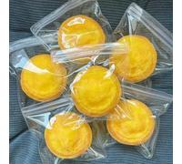 Egg Tart Silicone Squeezing Cute Soft Squeezing Soft Feeling Stress Relieving Manual Filling Stress Relieving Desktop (Yellow, 7.5cm)