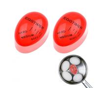 Egg Timer,2 Pcs Colour Changing Egg Timer Eggs Boiled Timers Heat Sensitive
