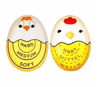Egg Timer For Boiling Eggs - Cartoon Color Changing Doneness Indicator, Heat Sensitive Cooking Tool, Food Safe Kitchen Gadget Egg Boiling Guide For Home Dormitory Restaurant Cooking Use