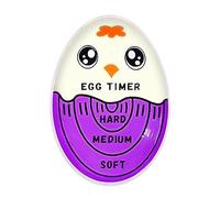 Egg Timer for Boiling Eggs Color Changing Cooking Egg Timer Changes Color When Done Soft Hard Boiled Egg Changing Egg Timer Thermometer Mini Indicator Timer Kitchen Gadgets Purple