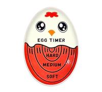 Egg Timer for Boiling Eggs Color Changing Cooking Egg Timer Changes Color When Done Soft Hard Boiled Egg Changing Egg Timer Thermometer Mini Indicator Timer Kitchen Gadgets Red