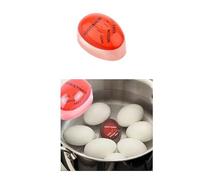 Egg Timer For Boiling Soft Medium And Hard Eggs Boiled Shaped Color Changing Indicator Heat Sensitive breakfast Checker Timers Visual Sensory Reusable Kitchen Gadget Colour Change Display Red (1 Pk)