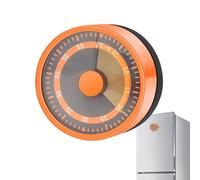 Egg Timer - Magnetic Timer with Loud Alarm | Stainless Steel Wind-Up Visible Clock for Cooking Learning Kitchen Stove Fridge Children Seniors