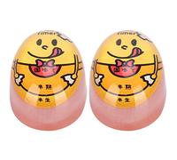 Egg Timer Resin Kitchen Timer 2Pcs, Compact Egg - Shaped Design, Color Changing Indicator - Accurate Boiling Stages, Reusable, Ideal for Soft - Boiled and Hard - Boiled Eggs
