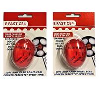 Egg Timer, Set of 2, Heat Sensitive, Colour Changing Indicator Soft, Medium or Hard Boiled Eggs, Reusable, Durable, Safe Kitchen Aid, Cooking Tool