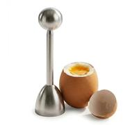 Egg Topper Cutter Shell Remover, Stainless Steel Boiled Egg Cracker and Peeler, Manual Soft Hard Boiled Egg Shell Separator, Durable Breakfast Kitchen Gadget for Home Hotel Restaurant (1 PCS)