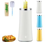 Egg Tube Cooker, Electric Vertical Egg Roll Maker, Nonstick Eggs Sausage Roll Making Machine, for Home Breakfast, Easy To Use (White)