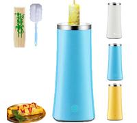 Egg Tube Cooker, Electric Vertical Egg Roll Maker, Nonstick Eggs Sausage Roll Making Machine, for Home Breakfast, Easy To Use (Blue)