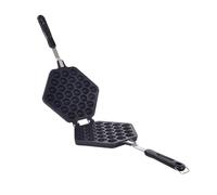 Egg Waffle Maker Nonstick Aluminum DoubleSided Hong Kong Bubble Pan for Gas Stove Baking