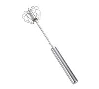 Egg Whisk Stainless Steel - Hand Push Whisk Egg Blender Semi - Auto Rotating Push Mixer Multifunction Hand Whisk for Baking, Cooking, Whisking