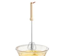 Egg Whisk, Stainless Steel Stirrer, Semi-Automatic Kitchen Stirrer, for Mixing, Whisking, Beating and Stirring in the Kitchen when Baking, Cooking and Cakes