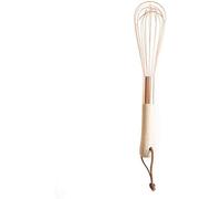 Egg whisk Whisk HEITIGN Wooden Handle Stainless Steel Whisk Egg Beater Rose Gold Mixing Cooking Tools Firm Durable Cream Frother Baking Utensils (Assorted Color_1)