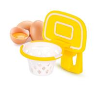Egg Yolk and White Separator - Basketball Hoop Shape Plastic Egg Separator for Efficient Separation of Egg Whites and Yolks, Kitchen Gadget for Baking and Cooking (Yellow)
