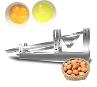 Egg Yolk Separator, 304 Stainless Steel Commercial Egg White Separator Machine, 500-800 Pcs/H, Adjustable Slide for Home Kitchen
