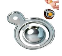 Egg Yolk White Filter - 10.4x7.4x2cm Stainless Steel, Food Grade Divider, Two-Way Leakage Sifting, 24g Net Weight | Professional Extractor Sieve for Baking Kitchen Culinary Preparation Dessert Making