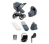 egg3 Luxury Pushchair and Cybex CloudT i-Size Car Seat and Base Bundle - Topaz