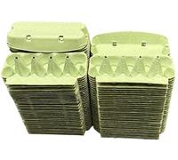 Eggcellent Cartons - 10 egg holder boxes recyclable coloured carton for medium to large eggs (Green, 48 Egg boxes)