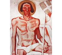 Egger-Lienz The Risen Christ Expressionist Painting Large Wall Art Print Canvas Premium Mural