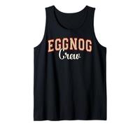 Eggnog Crew Christmas Varsity Letters Tank Top