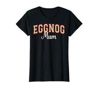 Eggnog Mum Christmas Varsity Letters T-Shirt