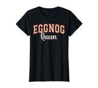 Eggnog Queen Christmas Varsity Letters T-Shirt