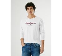 Pepe Jeans Eggo Long Sleeve T-shirt White S Men