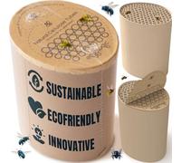 Eggologic Bee Hotel - Solitary Insect House Insert for Hive Pod - Nesting Tubes 6mm 8mm x 150mm - Garden Pollinator Habitat - Slide In Replaceable System - Mixed Diameter Channels - Yearly Swap