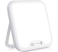 EGGORISE Daylight Lamp, 10000 Lux for Phototherapy with Continuous Brightness, 4 Timers & Memory Function, Touch Control, Foldable Stand, Light Therapy for Office, Home