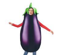 Eggplant Costume Outfit | Halloween Vegetable Eggplant Costume,Attention-Grabbing Outfit Prank Prop for Drama Birthday Stage Performance