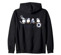 Eggplant | Marine look | Suihei-san | Japan | Hokkaido | White birds | Summer Zip Hoodie