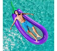Eggplant pool floats,Pool lounger floats,eggplant mesh bottom pool float, Great for chilling in the pool and have held up with kids crawling on them (250x110cm)