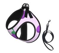 Eggplant Vegetable Fruit,Pet Harness,Adjustable Reflective Dog Harness,Pet Leash Vest,L