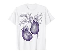 Eggplant Vegetables Vintage Graphic Vegetarian - Aubergine T-Shirt