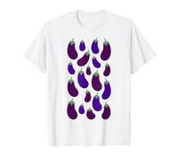 Eggplant Veggie Lover Funny Vegetable Garden Aubergine Value Graphic T-Shirt, Men, White, S