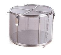 EGGPOD Mesh Strainers Big Stainless Steel Fine Mesh Strainer Gravy Soup Taste Spice Box Basket Brine Hot Pot Slag Separation Colander Strainers Basket Food Strainer (Color : 16 x 13)