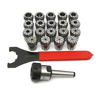 EGGPOD Spring Collet Set MT2 ER32 M10 Collet Chuck Milling Tool Holder with 19Pcs ER32 Spring Collets Set Lathe Milling Tool