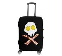 Eggs Bacon Skull Luggage Cover Travel Suitcase Protector Anti-Scratch Suitcase Cover S