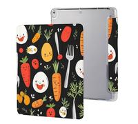 Eggs Carrot Cute Printed Tablet Case Compatible with iPad Series Hard Translucent Back Protective Cover