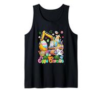 Eggs Cavator Easter Excavator Bunnies Gnome Hunting Eggs Tank Top