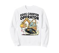 Eggs Cavator Operator Easter Excavator Pun Funny Sweatshirt