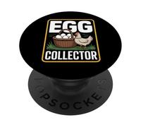 Eggs Collector Fresh Eggs Daily Farm Living Chicken PopSockets Adhesive PopGrip