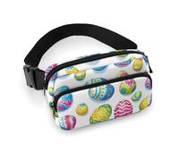 Eggs Colorful Print Fanny Packs Crossbody Bags for Women, Fashion Waist Belt Bag Fanny Pack