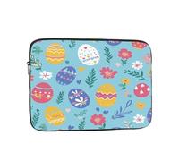 Eggs Easter Floral Shockproof Laptop Sleeve 10 Inch, Oxford Fabric Case With Foam Padding, Lightweight Protective Cover For Pad Notebook, Business School Travel Use