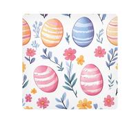 Eggs Flower Pattern Camera Wrap Cloth, Squares Magic Self-Adhesive Cloth for Lens Camera Anti-Scratch Lens Protector Makeup Wrap Cloth Bag 13.8" x 13.8"