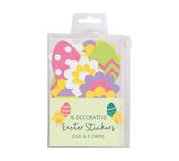 Eggs Flowers Easter Bonnet Felt Decorations 6 Pack - Multicolour Assorted Designs