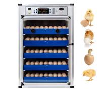 Eggs Incubators for Hatching Egg with Automatic Turner, Temperature Control Chickens Quail Egg Incubator with Led Display, Incubators Kit for Farm Poultry(340Eggs)