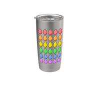 Eggs Pixel Art Classic Rainbow LGBT Flag Color Stainless Steel Insulated Tumbler