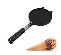 Eggs Roll Maker, Household Round Shape Waffle Cone Maker Aluminum Alloy Breakfast Egg Rolls Baking Mold Kitchen Baking Tool for DIY Ice Cream Waffle Cone Desserts