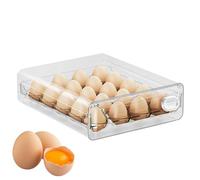 Eggs Storage Area For The Fridge,Stackable Clear Drawer Storage Container | Refrigerator Egg Organizer,For Table Countertop Kitchen Outdoor Cooking Baking Thanksgiving Holiday Birthday Party